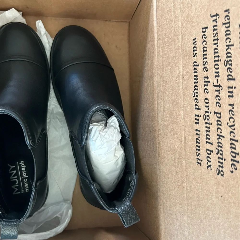 Marc Joseph New York Casual Leather Chelsea Ankle Slip On Boots, NWOT, Size 7.5_10